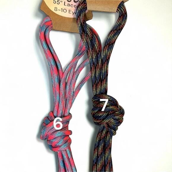 Custom Handmade Strong 55” Paracord Replacement Shoelaces for 8-10 eyelet boots - Picture 5 of 7